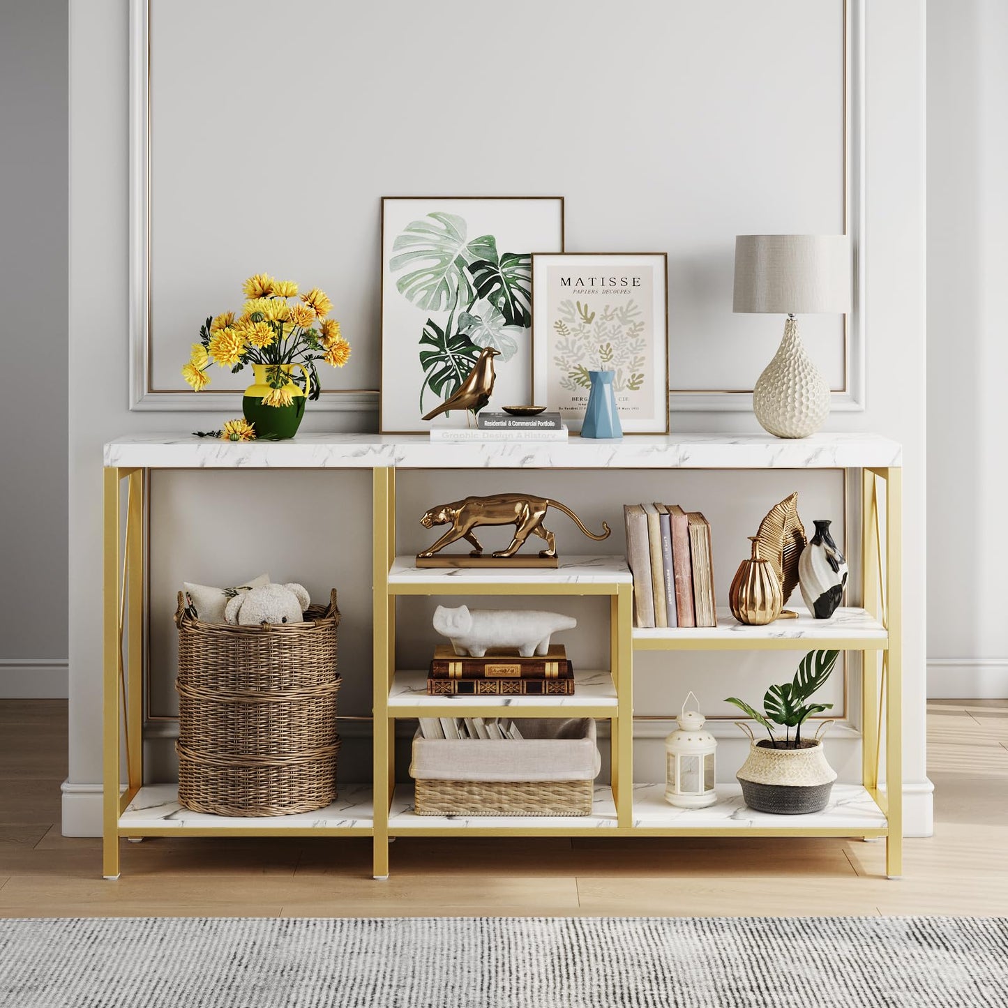 Modern Console Table for Living Room, Entryway, Hallway