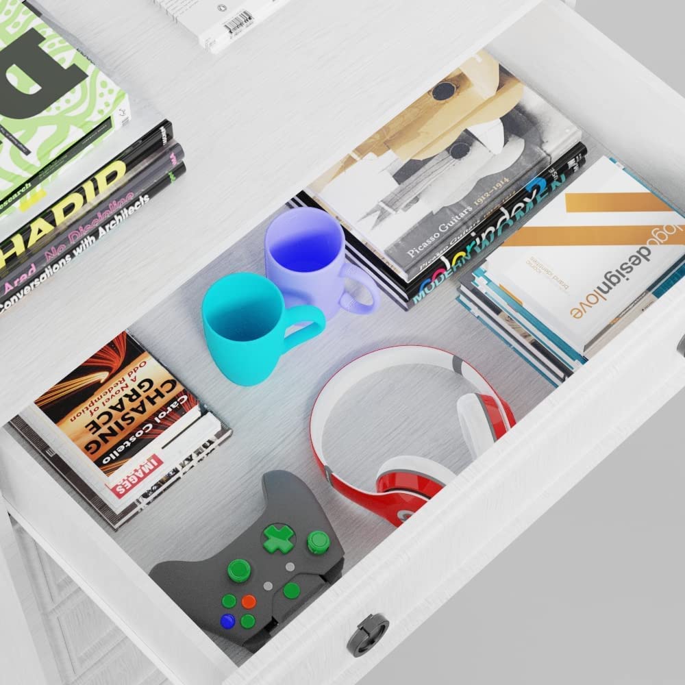 4 Drawer Dresser, White Dresser for Bedroom