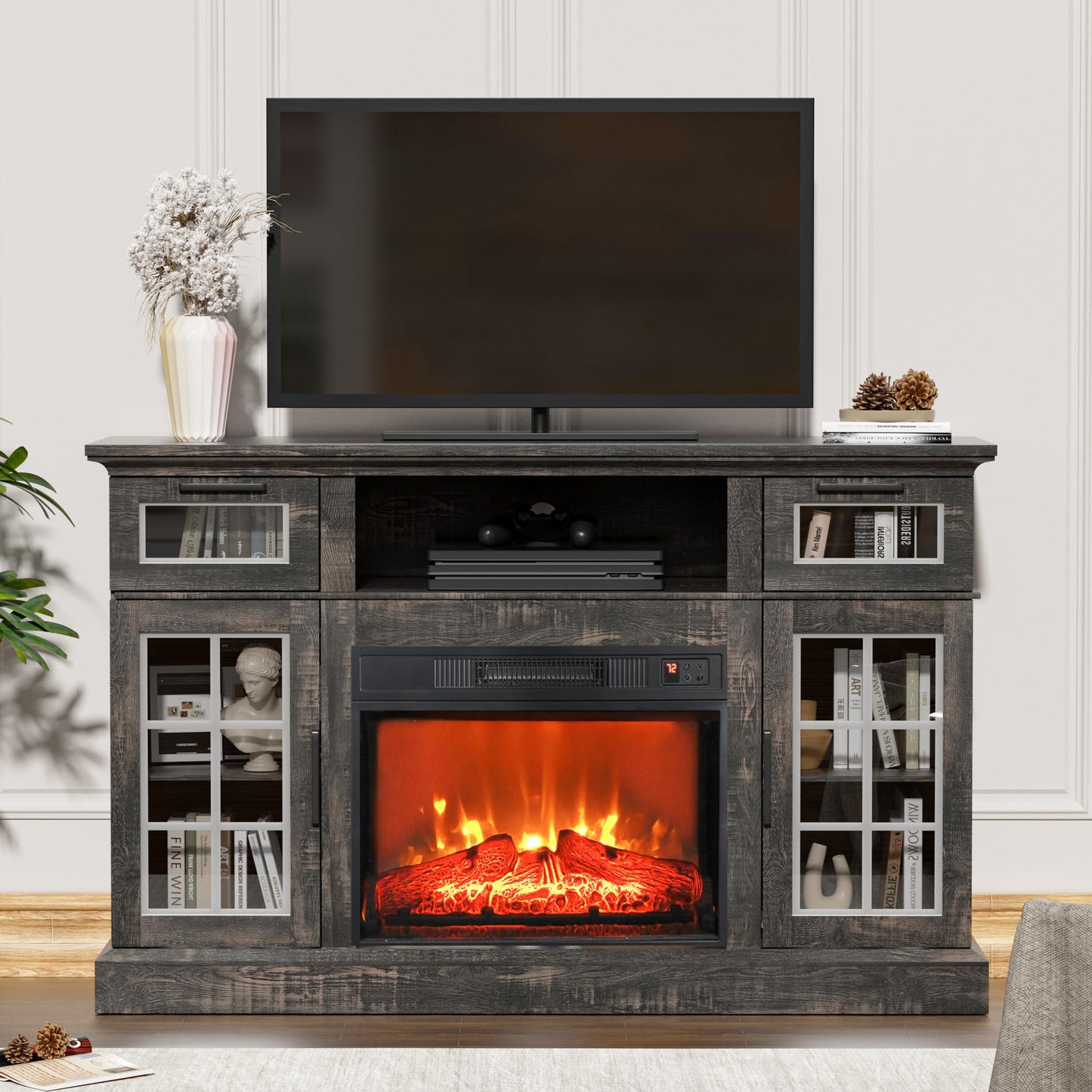 LGHM 58" Screen-Printed TV Stand