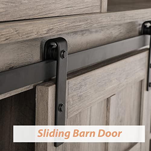 Entertainment Center, Farmhouse TV Stand for 65 inch TV