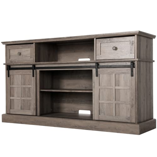 Entertainment Center, Farmhouse TV Stand for 65 inch TV