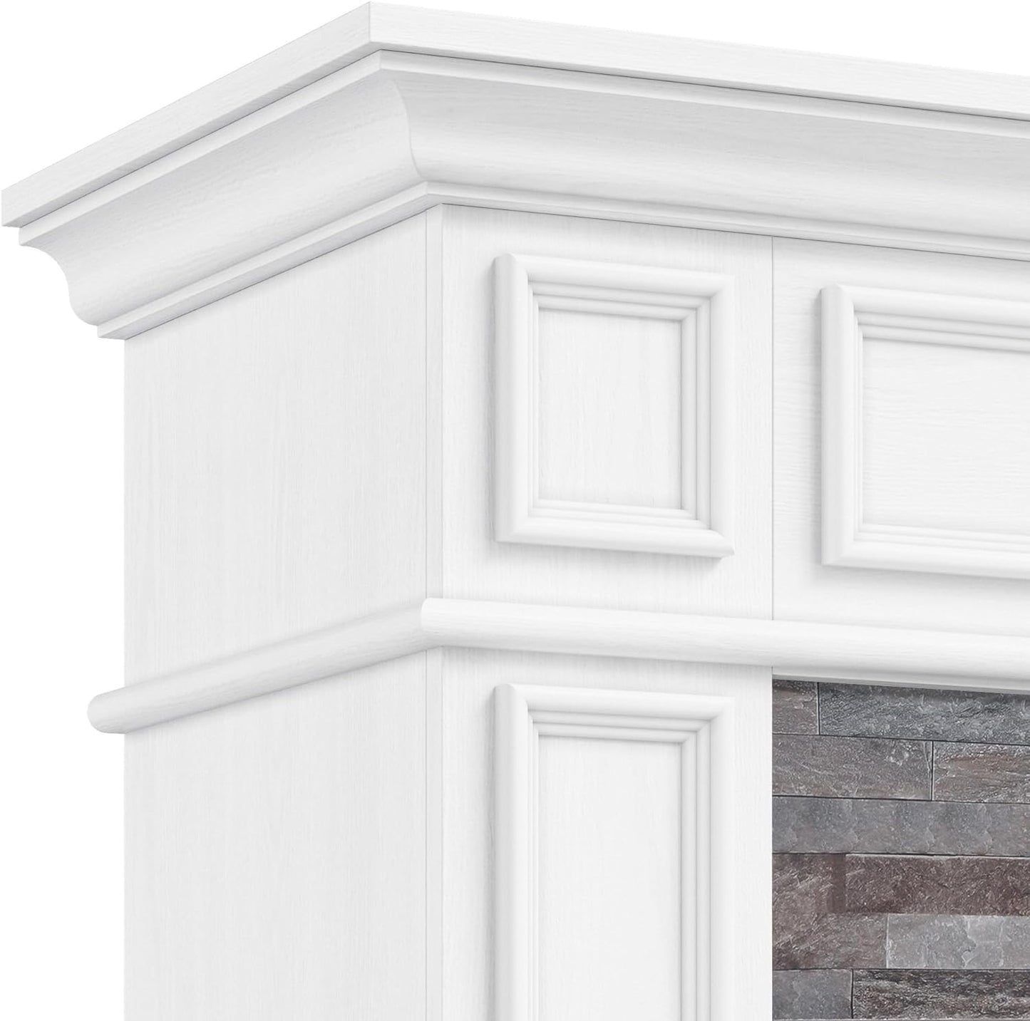 44 Inch Electric Fireplace with Mantel for Living Room, Bedroom