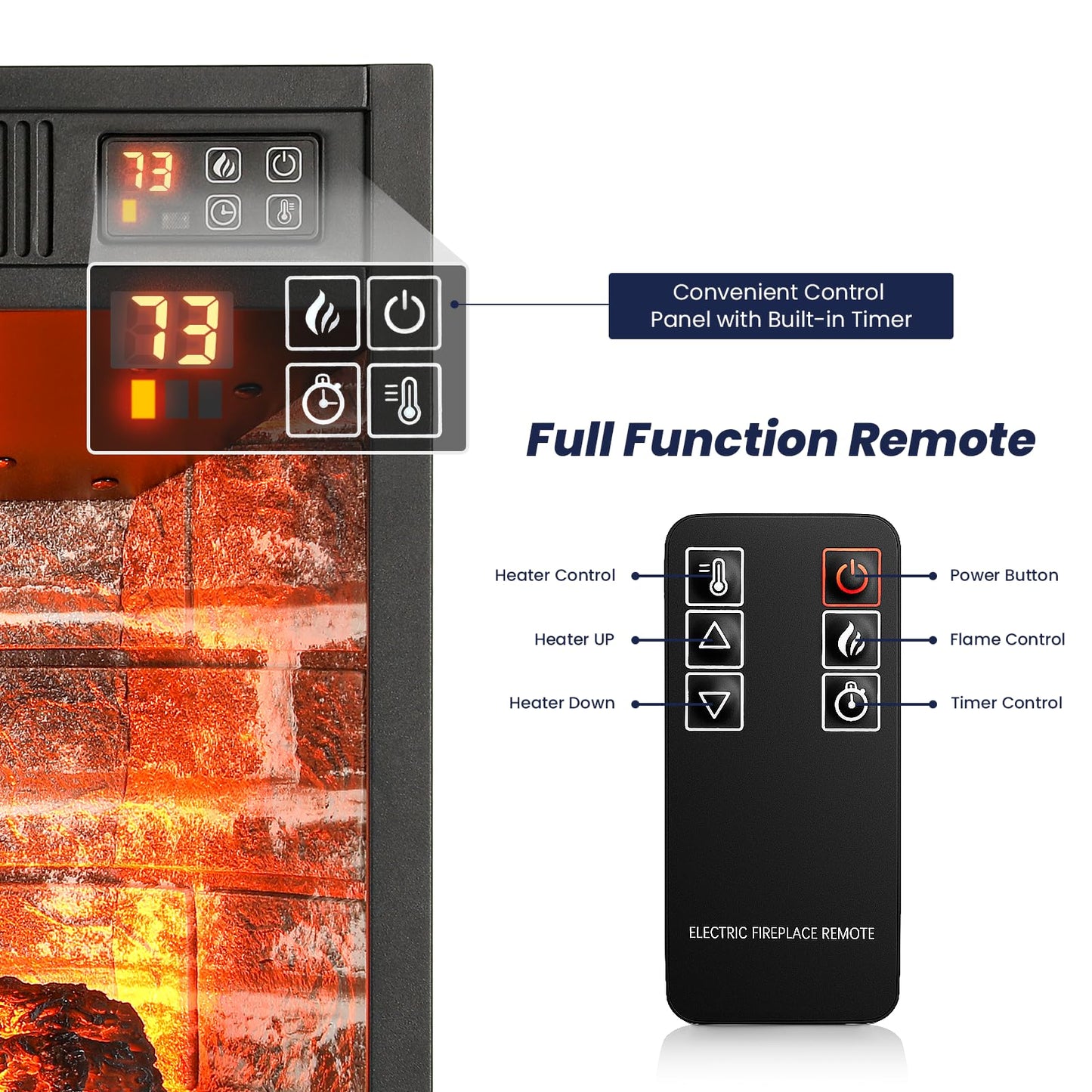 Entertainment Center, Farmhouse TV Stand for 65 inch TV